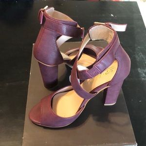 Maroon Leila Stone Heels